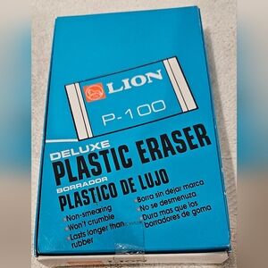LION P-100 DELUXE PLASTIC ERASERS